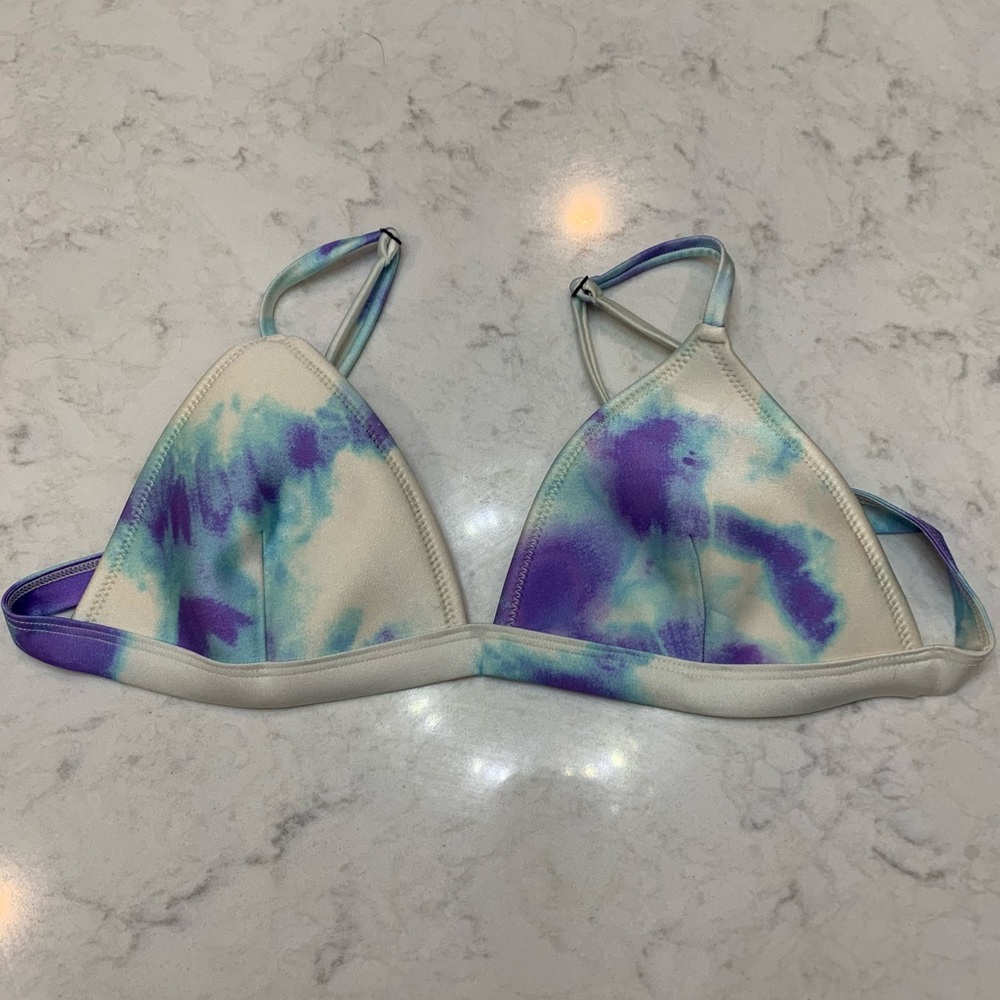 Triangl bikini top tie dye